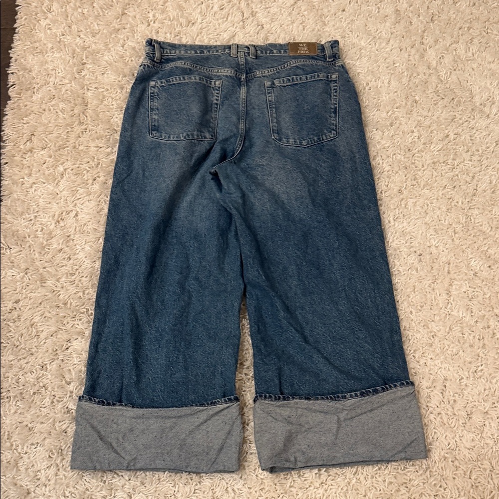 We The Free Boyfriend Wide-Leg Jeans - Blue Wash - Picture 4 of 5